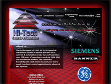 Tablet Screenshot of hi-techcontrols.com